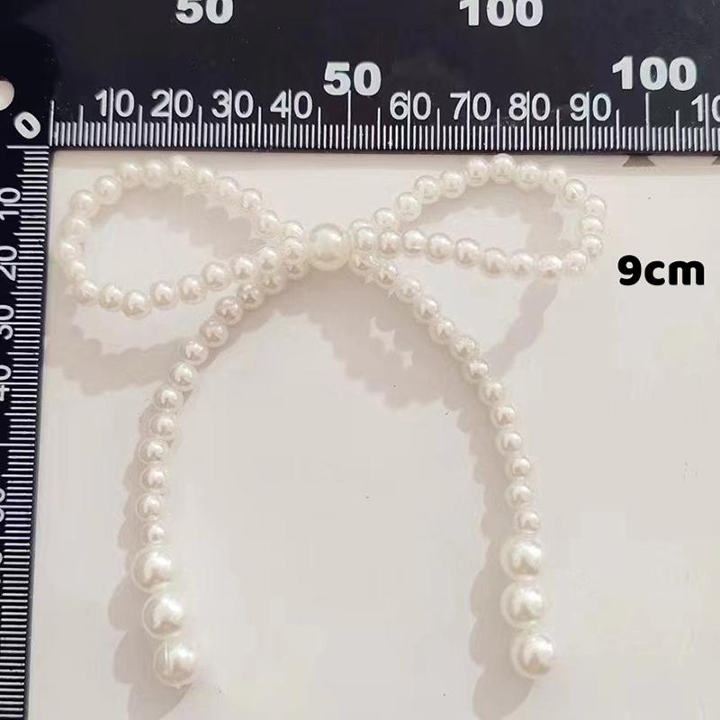 Винтажный Бант Плетеный Жемчуг Двухслойный Бант Аксессуары DIY Одежда Обувь Шляпы и Аксессуары