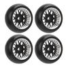 4pcs RC Drift Tire Aluminum Alloy Stable Flexible Drift Car Tyre for Wltoys 1 28 RC Car