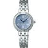 Seiko Watch Exceline SWCW007 Women's Silver Watch with Curved Sapphire Crystal, Super Clear Coating, Solar-Powered, and Radio-Controlled Function