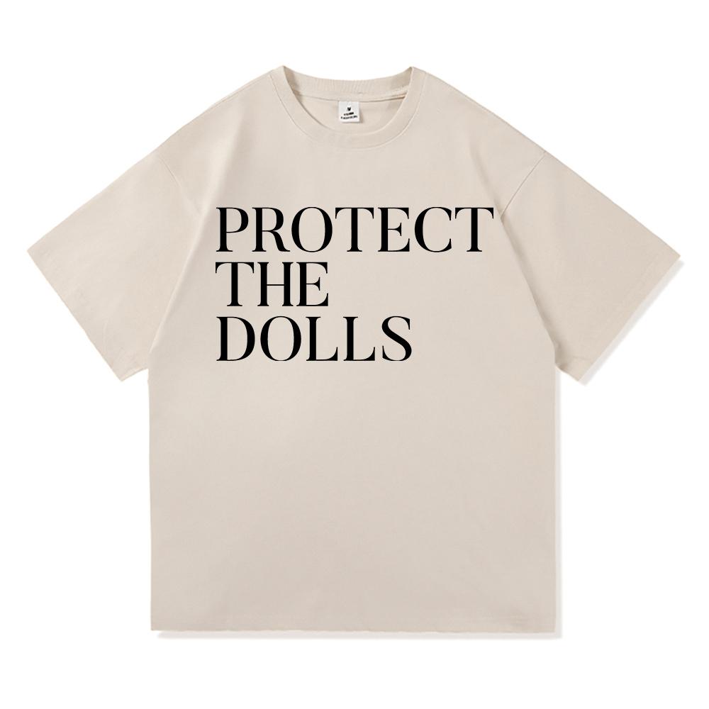 Protect The Dolls T Shirt UnisexUnisex Harajuku Aesthetic Letter Print TShirt Unisex High Quality Casual Cotton Tees Tops Clothes