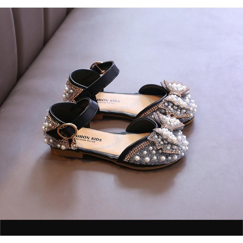 Girls' Pearl Soft-Sole Sandals Children's Princess Shoes for Toddlers & Youth Shoes for Girls Cute Girls Shoes