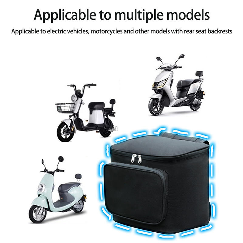 Waterproof Motorcycle Storage Bag Large Capacity Front Rear Mount Pannier Bag with Shockproof for E-Bike Scooter