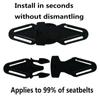 2PCS Adjustable Car Seat Belt Clip Safety Cover Baby Stroller Chest Buckle  Prevent Injury