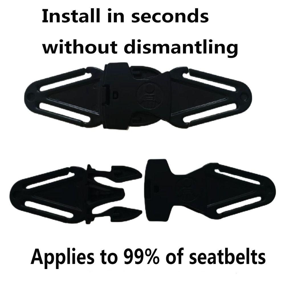 2PCS Adjustable Car Seat Belt Clip Safety Cover Baby Stroller Chest Buckle  Prevent Injury