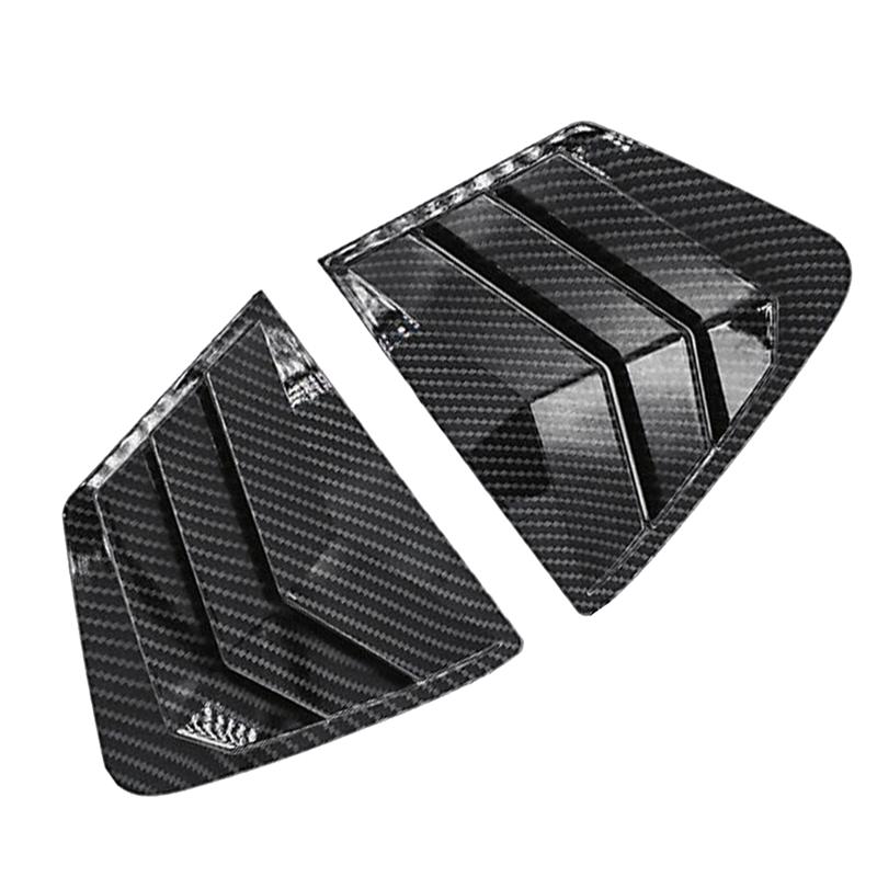 1Pair Parts Accessories For 2012-2015 Honda Civic Car Side Quarter Window Vent Louver Shutter Cover Trim