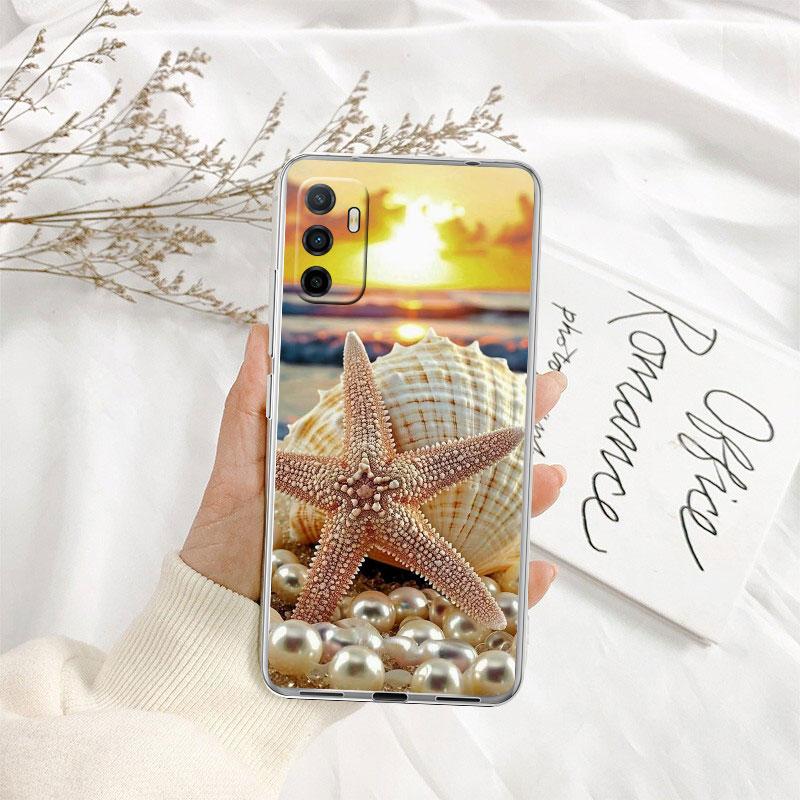 IK25 Conch Starfish Phone Case for Motorola Moto E13 E15 E20 E22 E22I E22S E30 E32 E40 E7 E7I G Plus Power Play Stylus G22 G14
