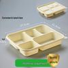 5-teilige Einweg-Meal-Prep-Behälter aus Maisstärke mit Deckeln (50 Sätze)