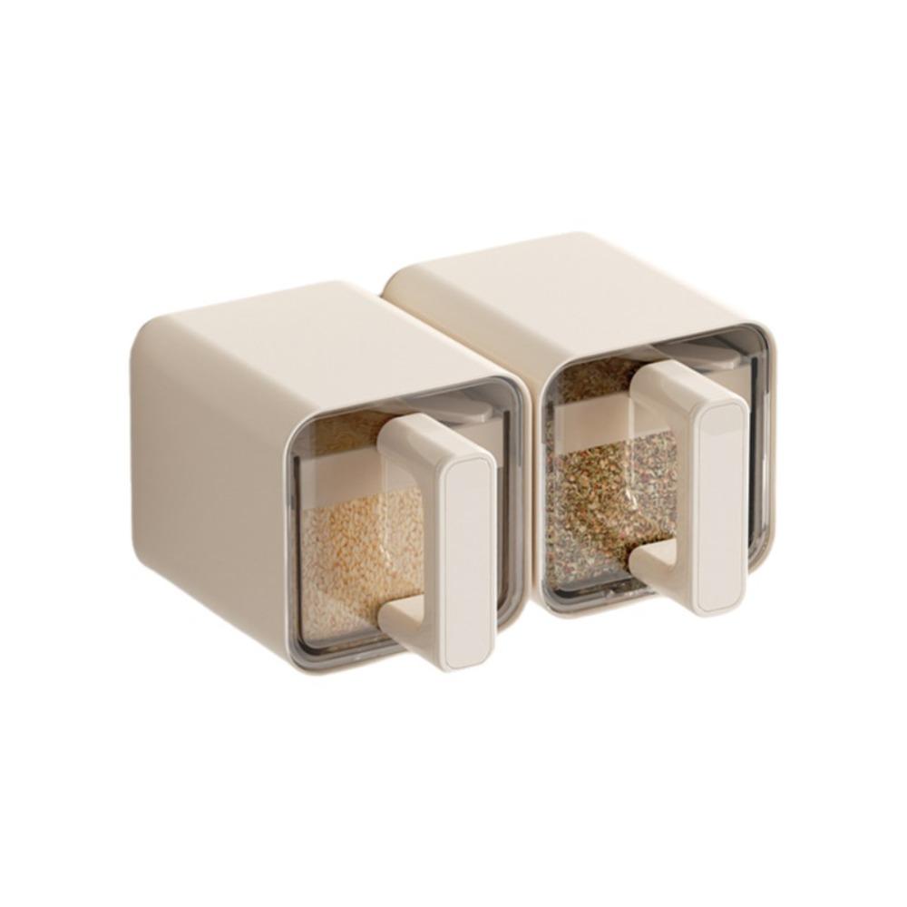 No Punch Spice Storage Rack Wall-Mounted Kitchen Seasoning Jar Easy Installation Salt Jars  Cooking