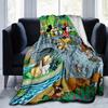 1pc, Mickey and Minnie (10) Home Decor Blanket: A Cozy Flannel Throw for Bedroom, Living Room, Travel, Camping, Car, Beach, Office Naps, Perfect Gift