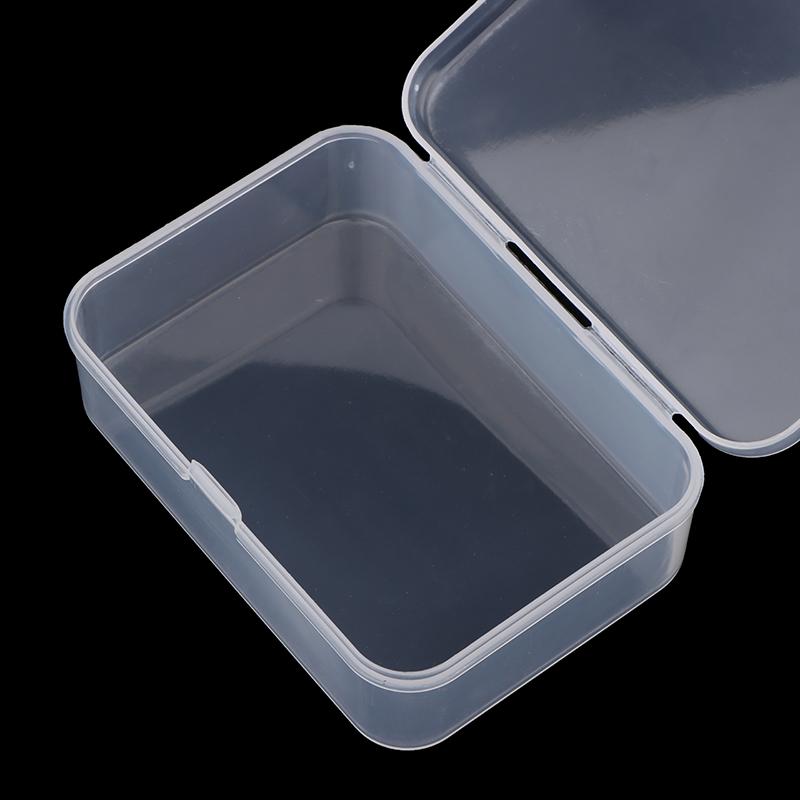 5 Stück Transparente Plastikbox Schmuckverpackungskomponente für Aufbewahrungsbox Ausweiskarte Schmuck Rechteck Zuhause Plastik Aufbewahrungsbox