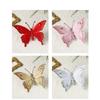 Christmas Tree Decorations Glitter Butterfly Ornaments Using Plastic Simulated Mesh and Clip On Attachment for Easy Placement