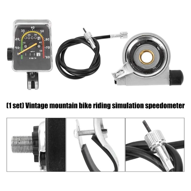 Analoges Mountainbike-Tachometer mit präzisen Geschwindigkeitsdaten und Aluminiummaterial, geeignet für Fahrradbegeisterte