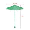 Plant Umbrella 44cm Green UV Protection Set 3 Mini Garden Shades for Seedlings Flowers Vegetables with Fiberglass Stakes Weather Resistant Balcony