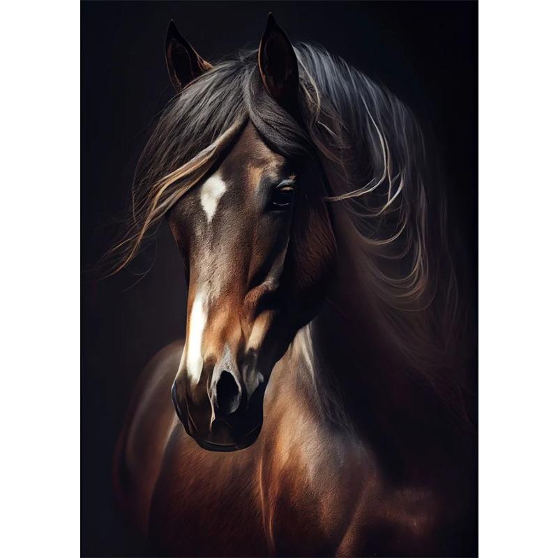 Animal Horse Beautiful Posters and Prints Abstract Canvas Painting Horse Wall Art Pictures for Home Living Room Decoration