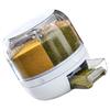 Grains Separate Storage Box Sealed Rotating Rice Bucket Home Insect Damp Proof Rice Storage Tank L 27x27cm 10.6x10.6in