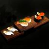 Vassoio portatovaglioli per Sushi Sashimi Rastrelliera Scala Giapponese Piatto per BBQ Creativo Tavola per Hot Pot Piatto rotante per Sushi-bar Piatto a forma di ponte