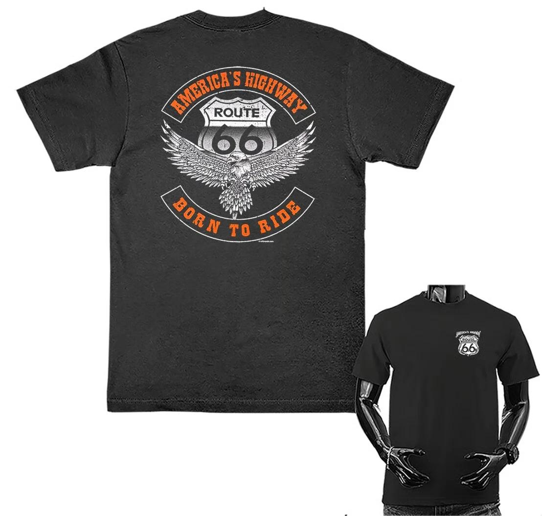America s Highway Route 66 Eagle Graphic T-shirt XS