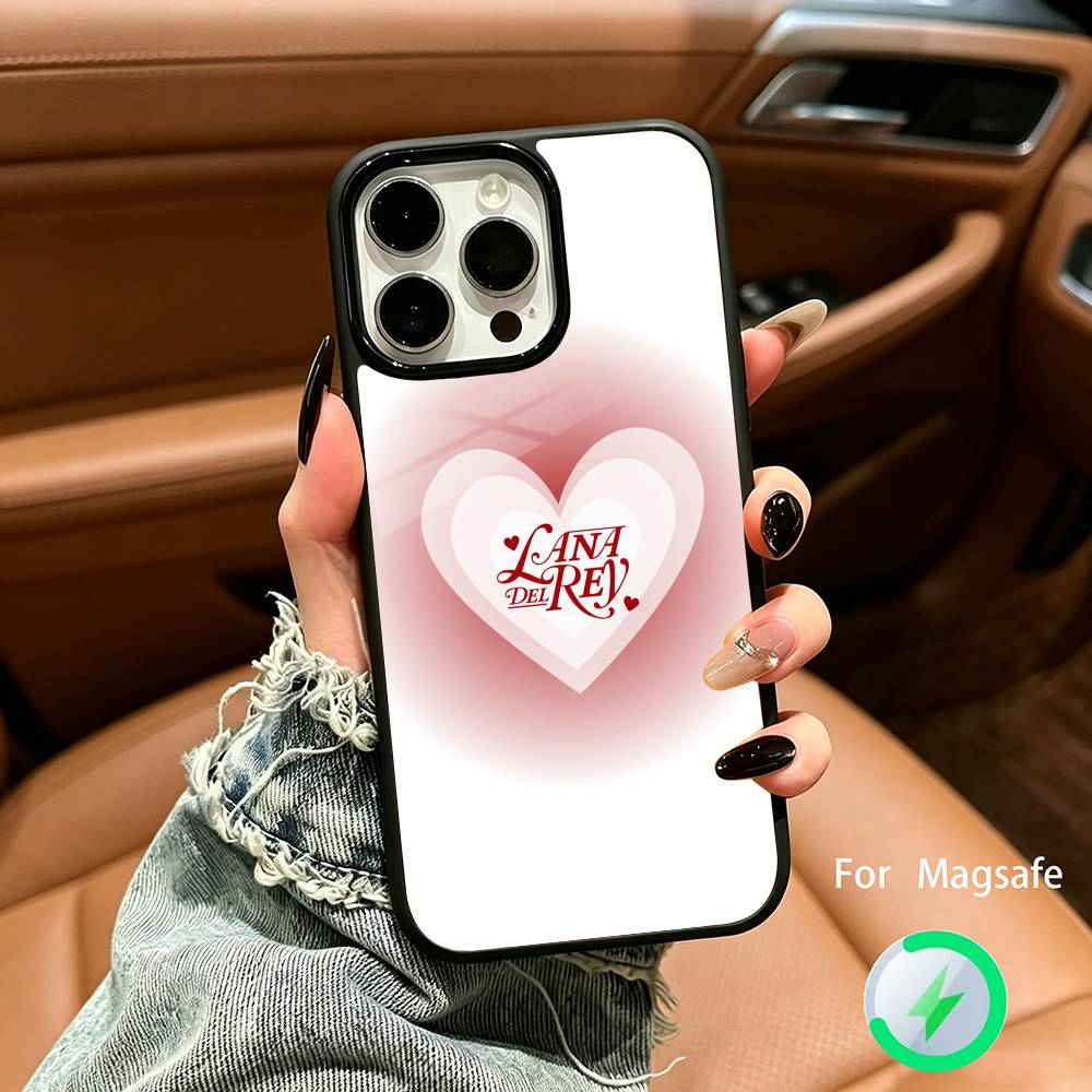 Vintage Singer Lana Del Rey Phone Case For IPhone17 16 15 14 13 12 11  Pro Max 16/15/14Plus Wireless Charger Cover Funda
