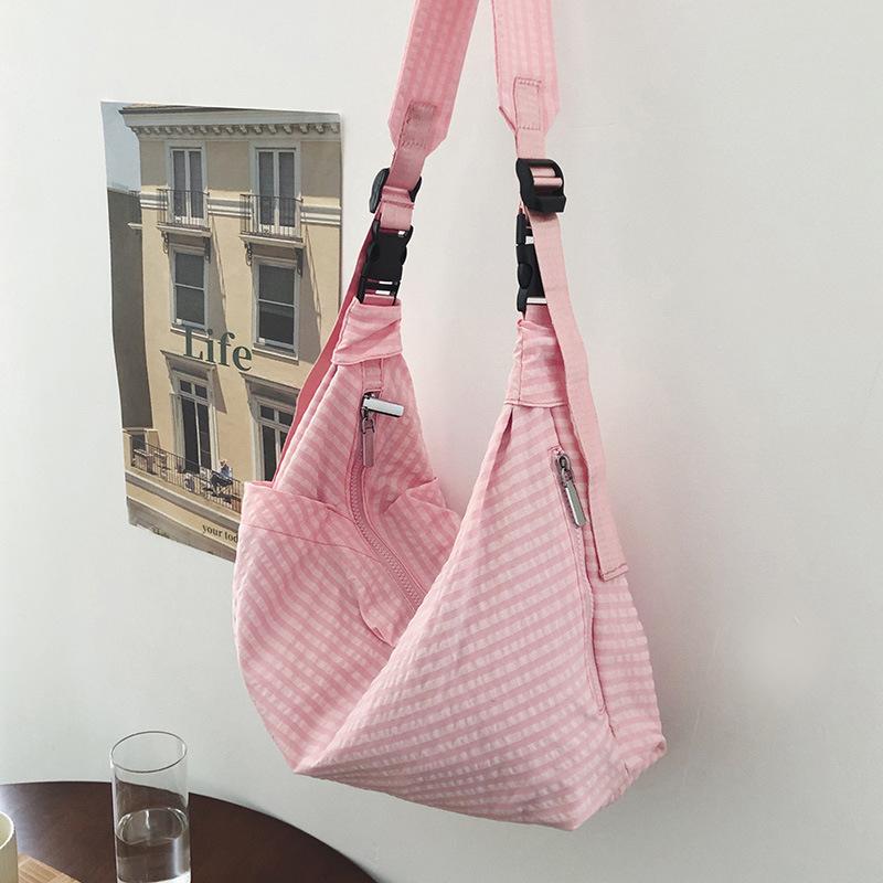 Large capacity dumpling bag messenger bag high sense new shoulder bag college student versatile summer bag women