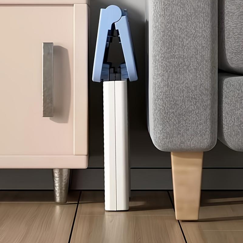 1PC Portable Grey Plastic Folding Stool - Compact, Versatile for Camping, Fishing, Home & Car Storage.