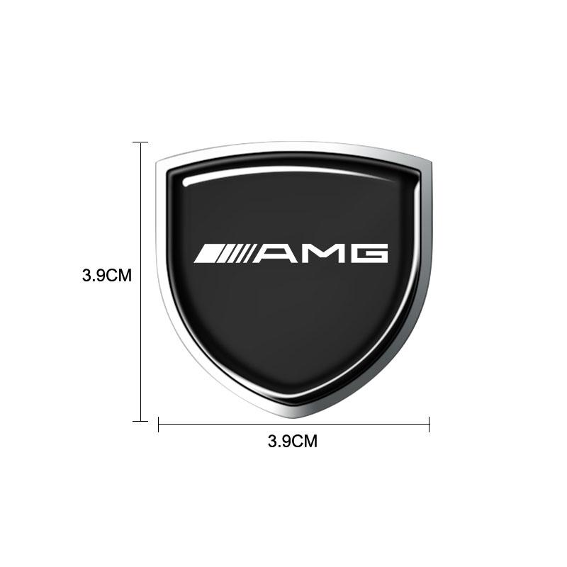1Pcs 3D Metal Auto Door Shield Emblem Car Body Badge Sticker Styling For Mercedes Benz AMG GLE GLS GLC CLA GLB ML W204 W206 W205 W212 W203