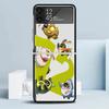 Zenless Zone Zero ZZZ Bangboo Black Cover for Samsung Galaxy Z Flip 7 6 5 4 3 5G Phone Case Flip7 Flip6 Flip5 Flip4 Flip3 Patter