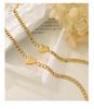 18K Gold-Plated Titanium Steel Clavicle Necklace - Trendy European & American Style Jewelry for Women