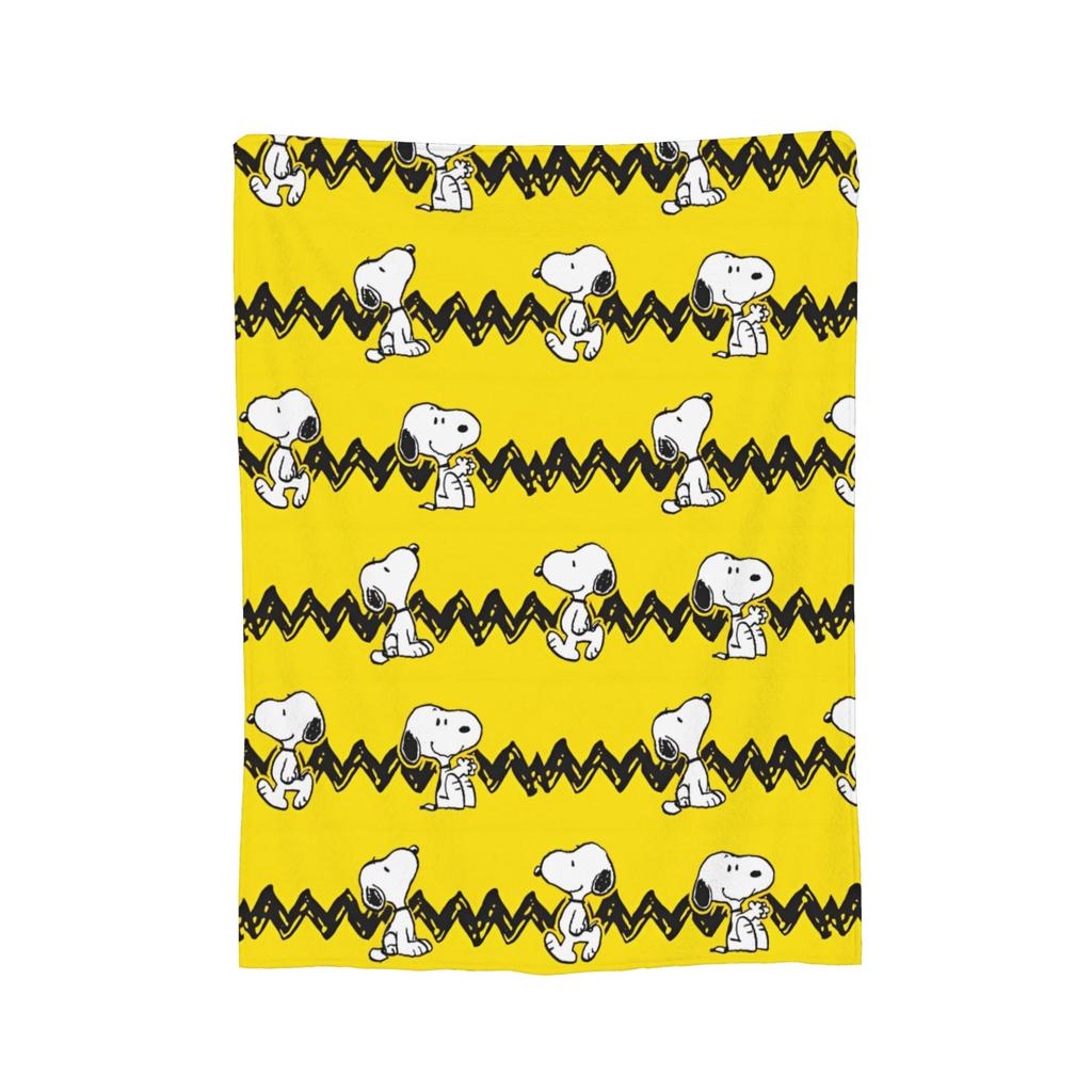 Cute Cartoon Snoopys Flannel Blanket Fashion Throw Blanket for Sofa Bedding Lounge 200x150cm Plush Thin Quilt,