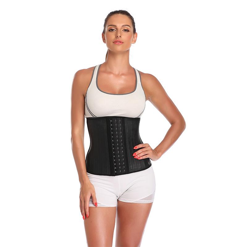 Smooth Latex Waist Trainer With 25 Steel Bones For Sports