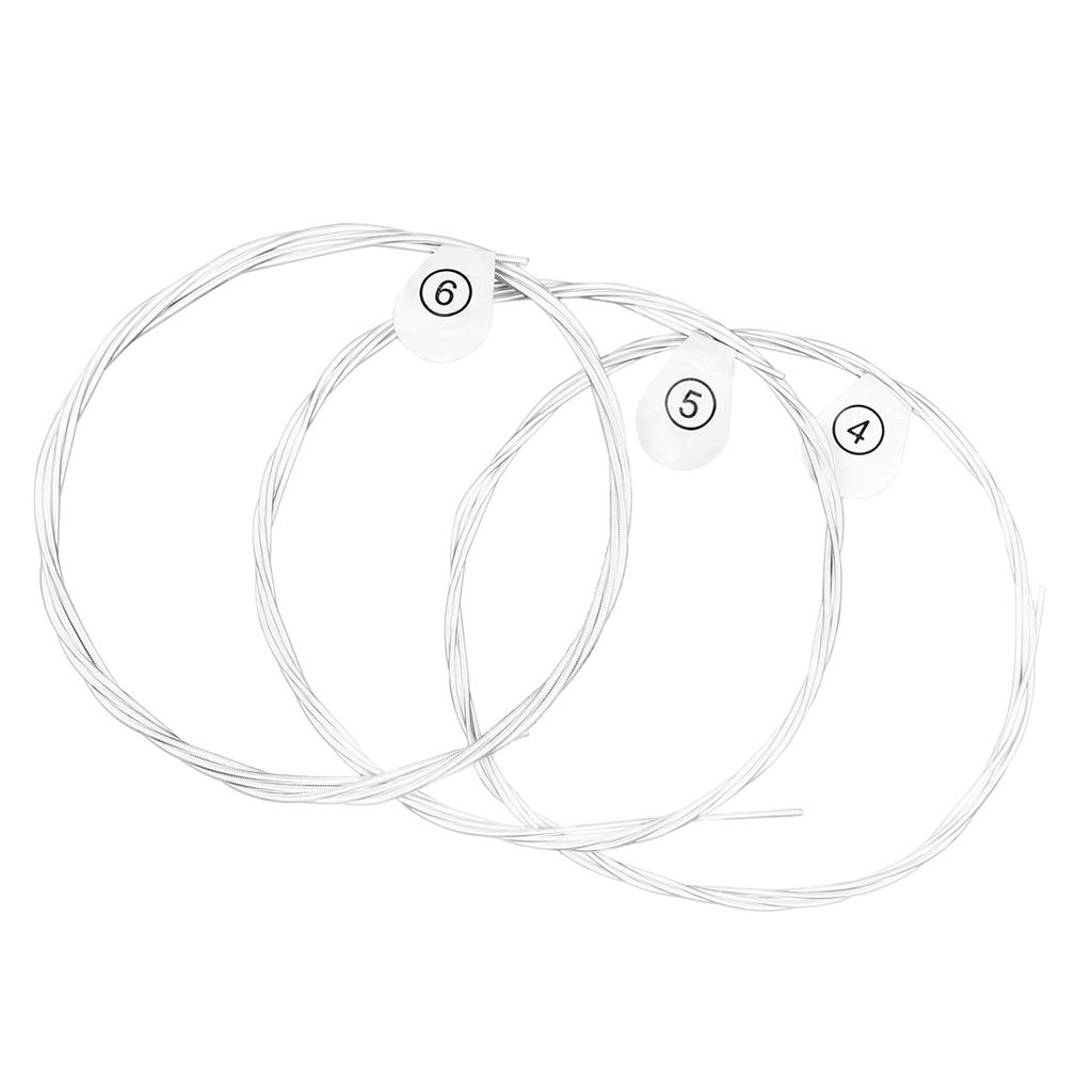 SHUFFLE Klassische Gitarrensaiten Nylonkern Versilberte Kupferlegierung Wicklung Klassische Gitarra Saiten Gitarrenzubehör