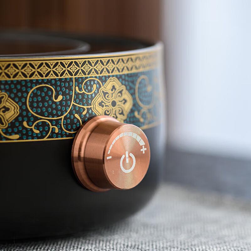 Morder Lanca Ancient Charm Glass Teapot & Ceramic Stove Set