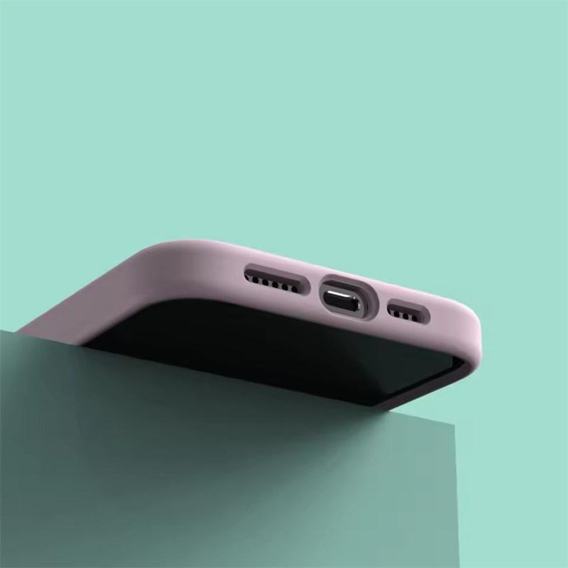 Liquid Silicone Case For Apple iPhone17 Air 15 16E 14 13 12 11 Pro Max Plus Mini XS XR 7/8 SE Phone Official Style Protective Cover