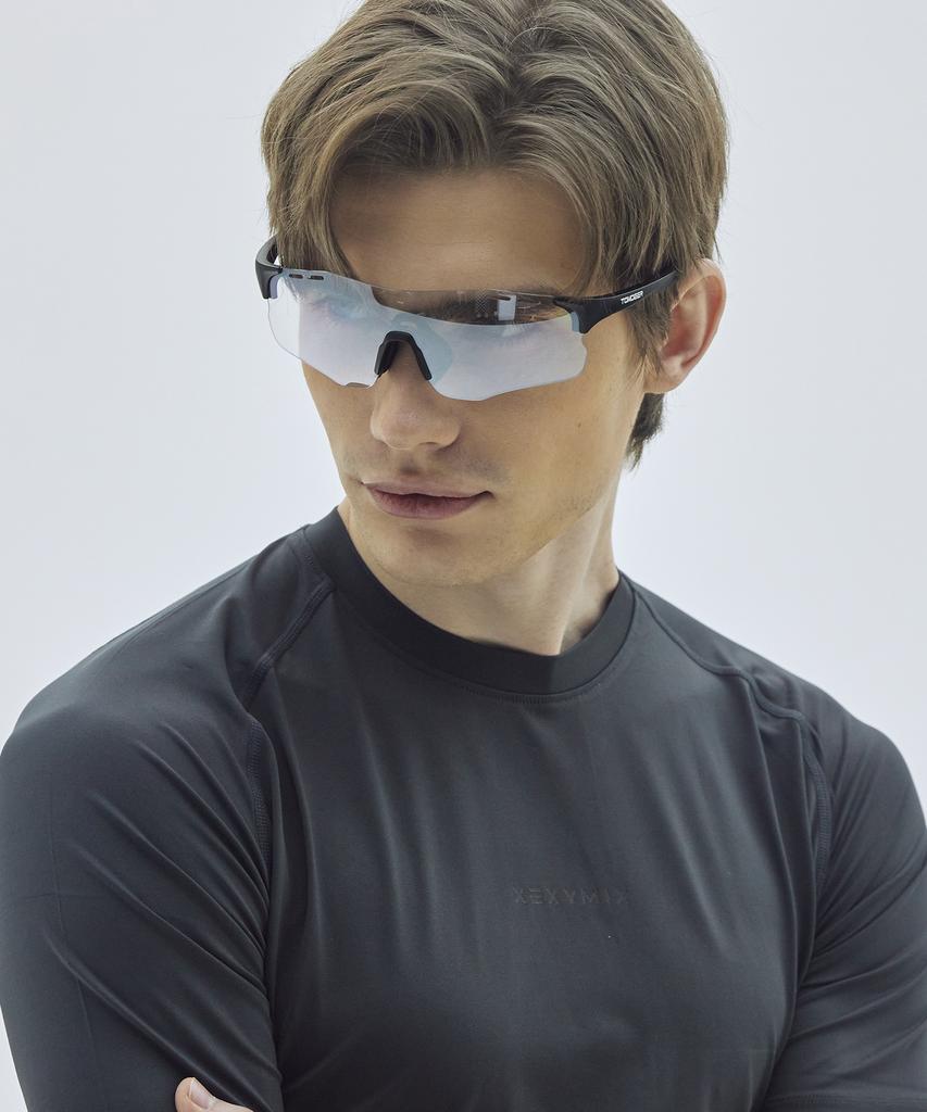 Tomdieo Ultra-Lightweight Sports Running Photochromic Mirror Goggles Sunglasses Tg5