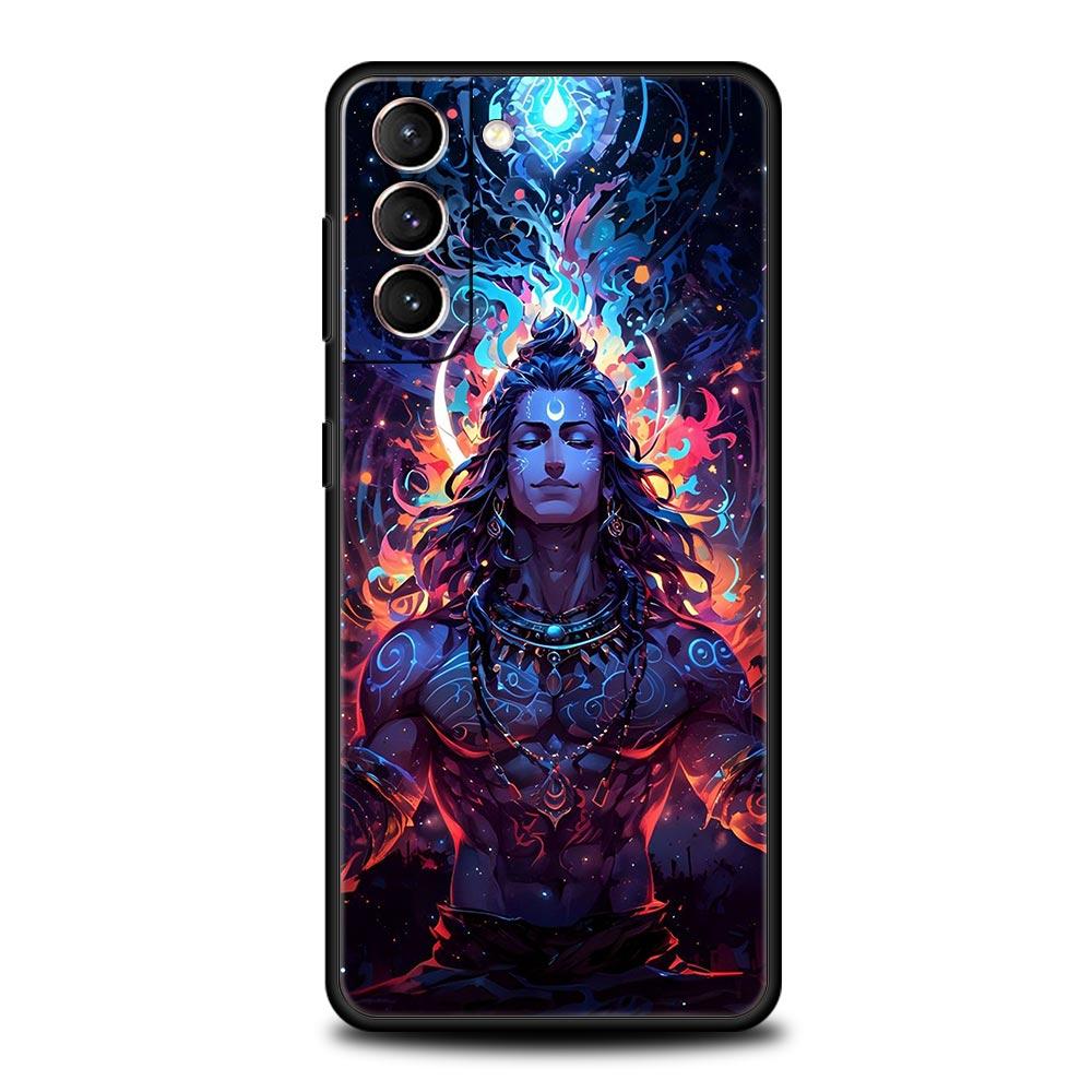 Lord Shiva Hindu God Buddha India Phone Case For Samsung Galaxy S25 S24 S23 S22 S20 Ultra S21 FE 5G S10 Plus S10E Soft TPU Cover