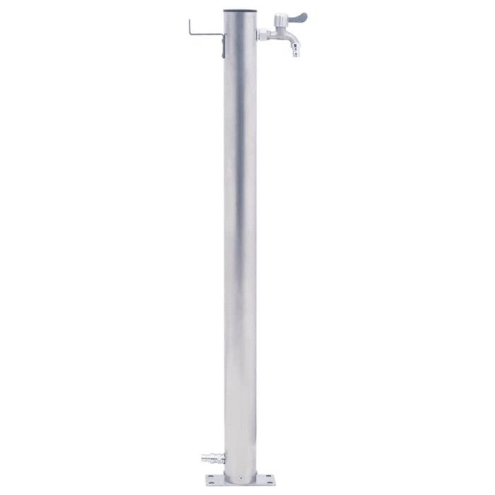 Colonne à eau de jardin - VIDAXL - Acier inoxydable - Base stable - Crochet pratique - Polyvalente