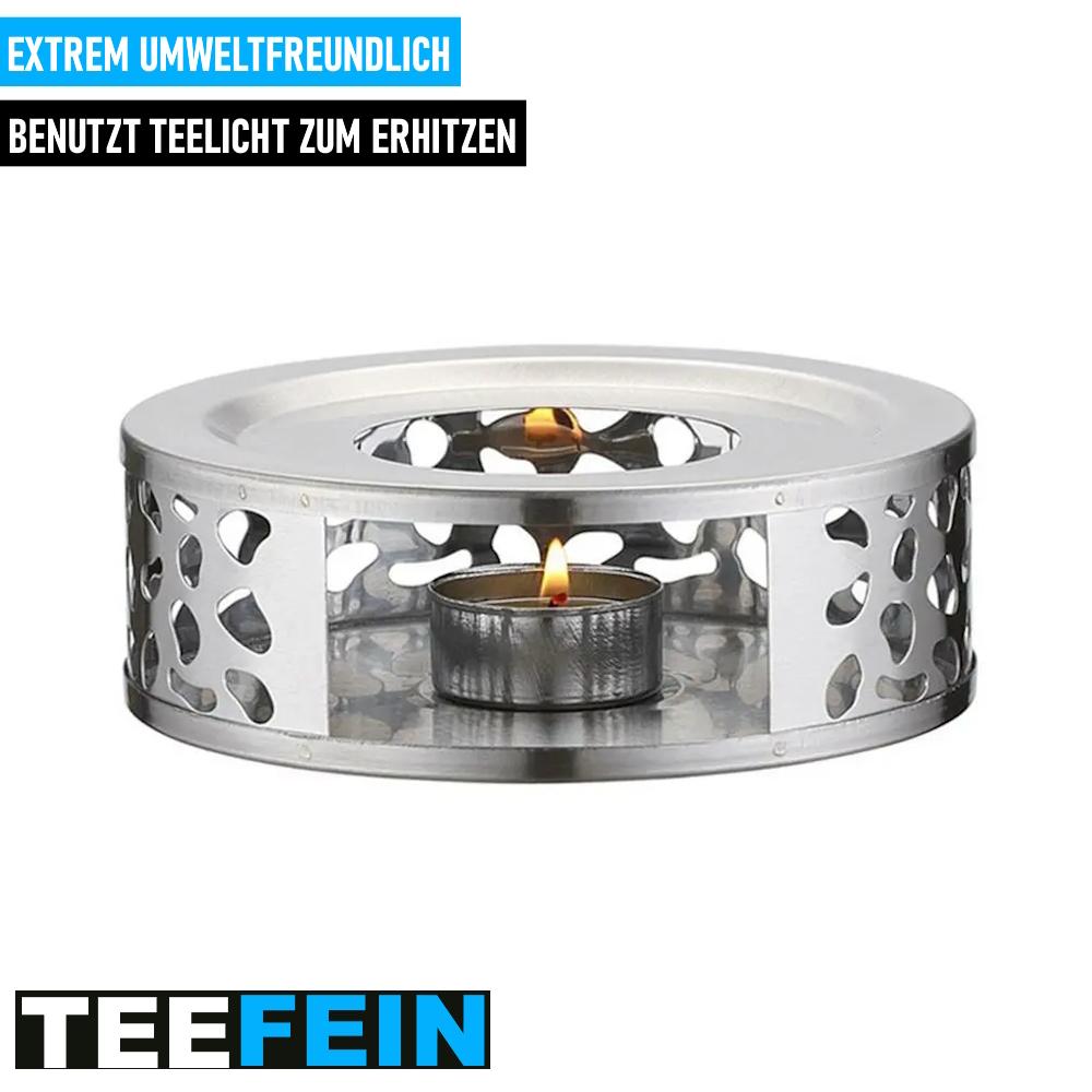 TEEFEIN Tea Warmer Stainless Steel Teapot Warmer Tea Coaster Coffee Warmer