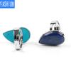 Creative Water Drop Shape Polished Natural Crystal Rings