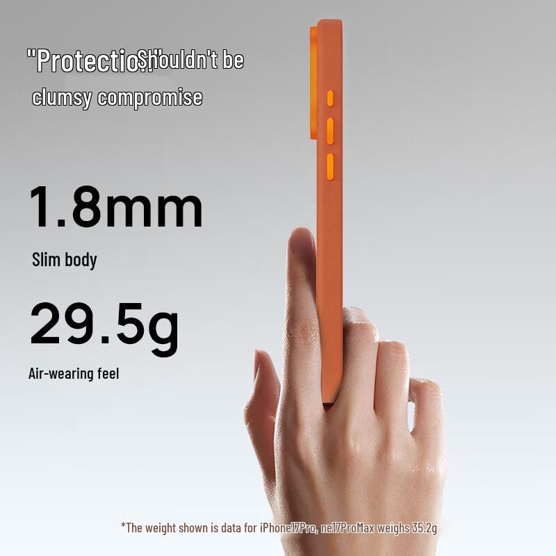 Juese Leather Magnetic Protective Case with Cold Ceramic Camera Buttons for iPhone 17 Series