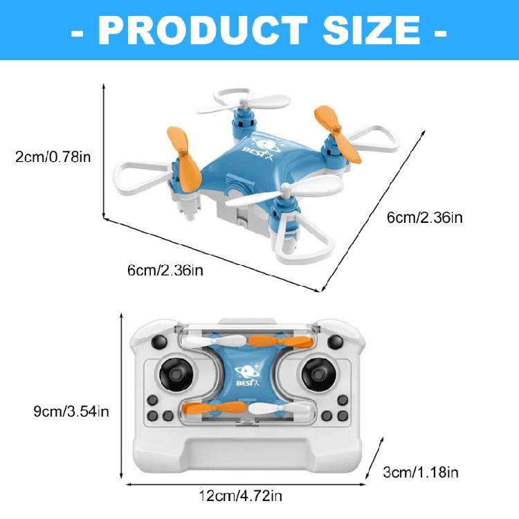 Super Small Pocket Drones Including 360 Tricks & Sturdy ABS Build Remote Controlled Toy for Children & Grownups Present