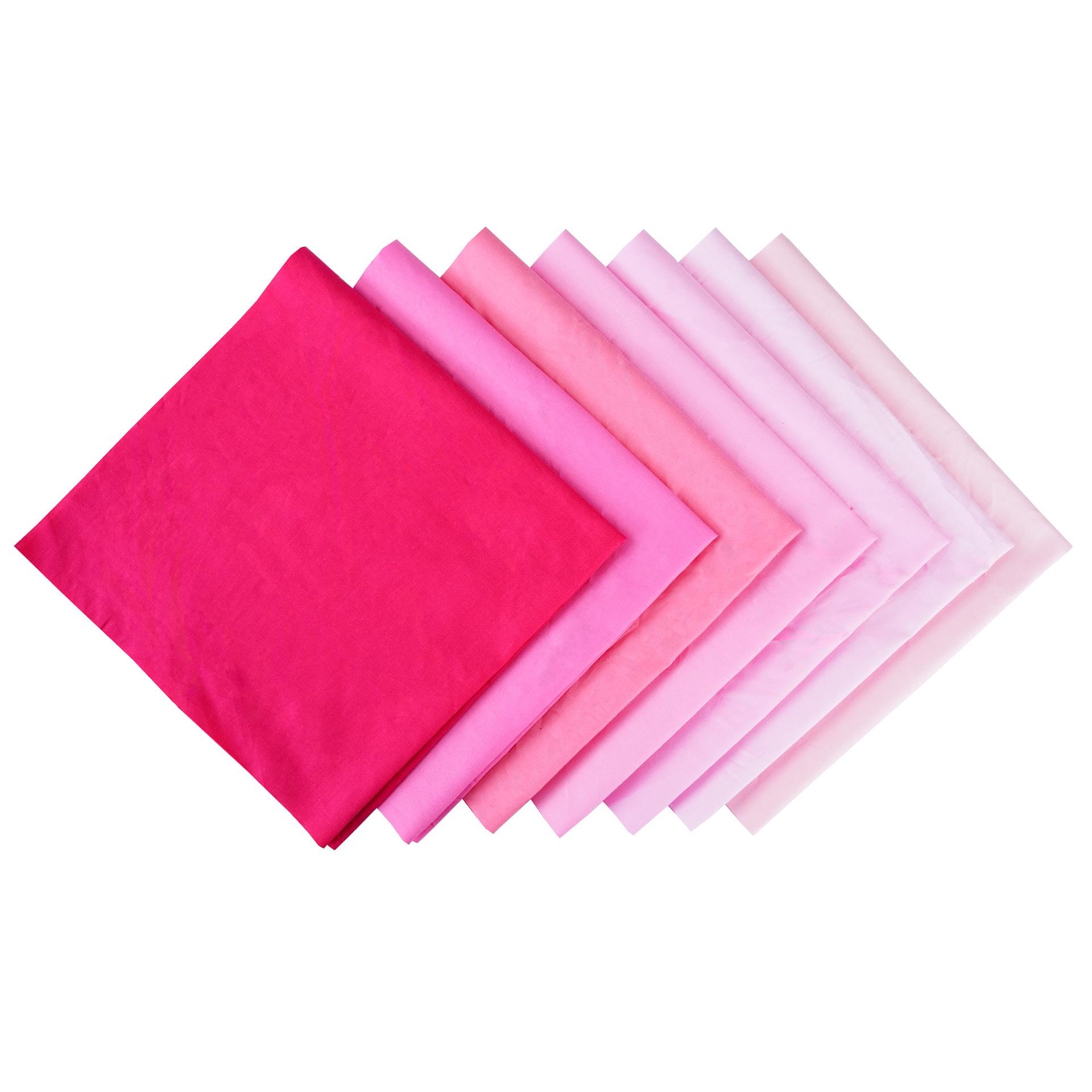 

Комплект из 7-цветной хлопковой ткани для пэчворка ручной работы - однотонные и узорчатые узоры из саржи