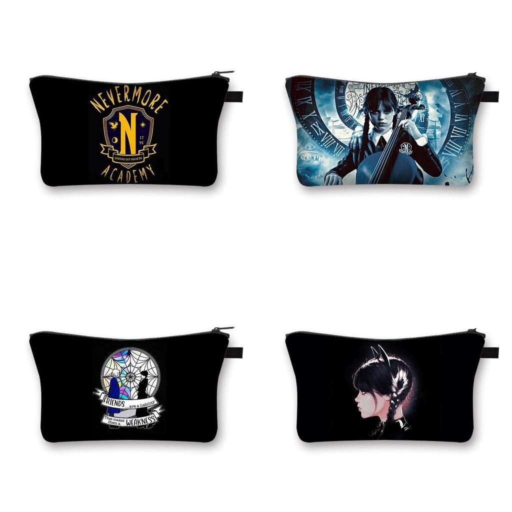Wednesday Addams Waterproof Cosmetic Makeup Bag | Pencil Pouch | School Supplies