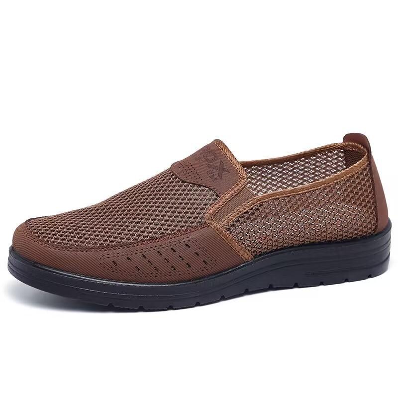 ****** and Summer New Old ******* Cloth Shoes Single Mesh Shoes Breathable One Pedal Single Shoes S**t Sole Middle-aged and Elderly Father Shoes