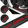 BBAD3 Car Rear Bumper Guard Protector Sticker For F150 Emblem Carbon Fiber Front Door Sill Threshold Cover Auto Accessories