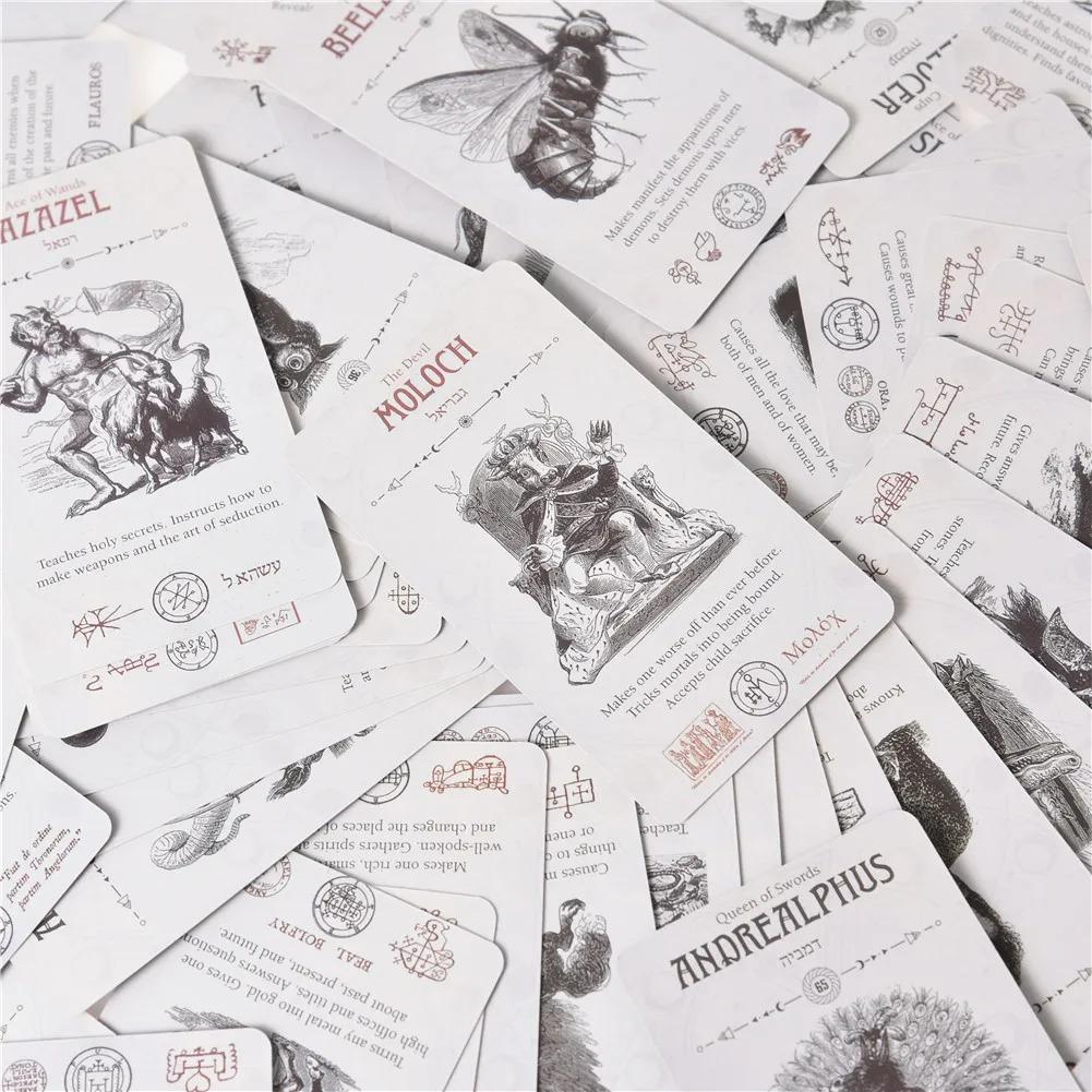 Occult Tarot Cards English Taort Deck Oracle Card PDF Guidebook Family Party Playing Cards Board Game  Divination Fate Games