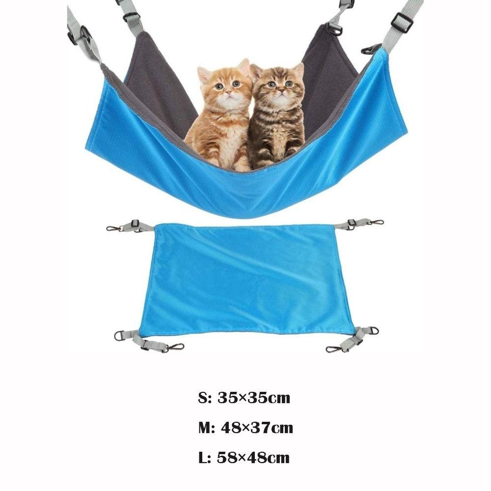 Comfortable Cotton Cat Bed Mat Soft Breathable Hanging Bed Adjustable Cat Cage Kitten House
