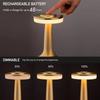 Vintage Metal Desk Lamp USB Rechargeable Portable Touch Table Lamp Bedside Night Light for Bar KTV Hotel Coffee Shop Bedroom Bar