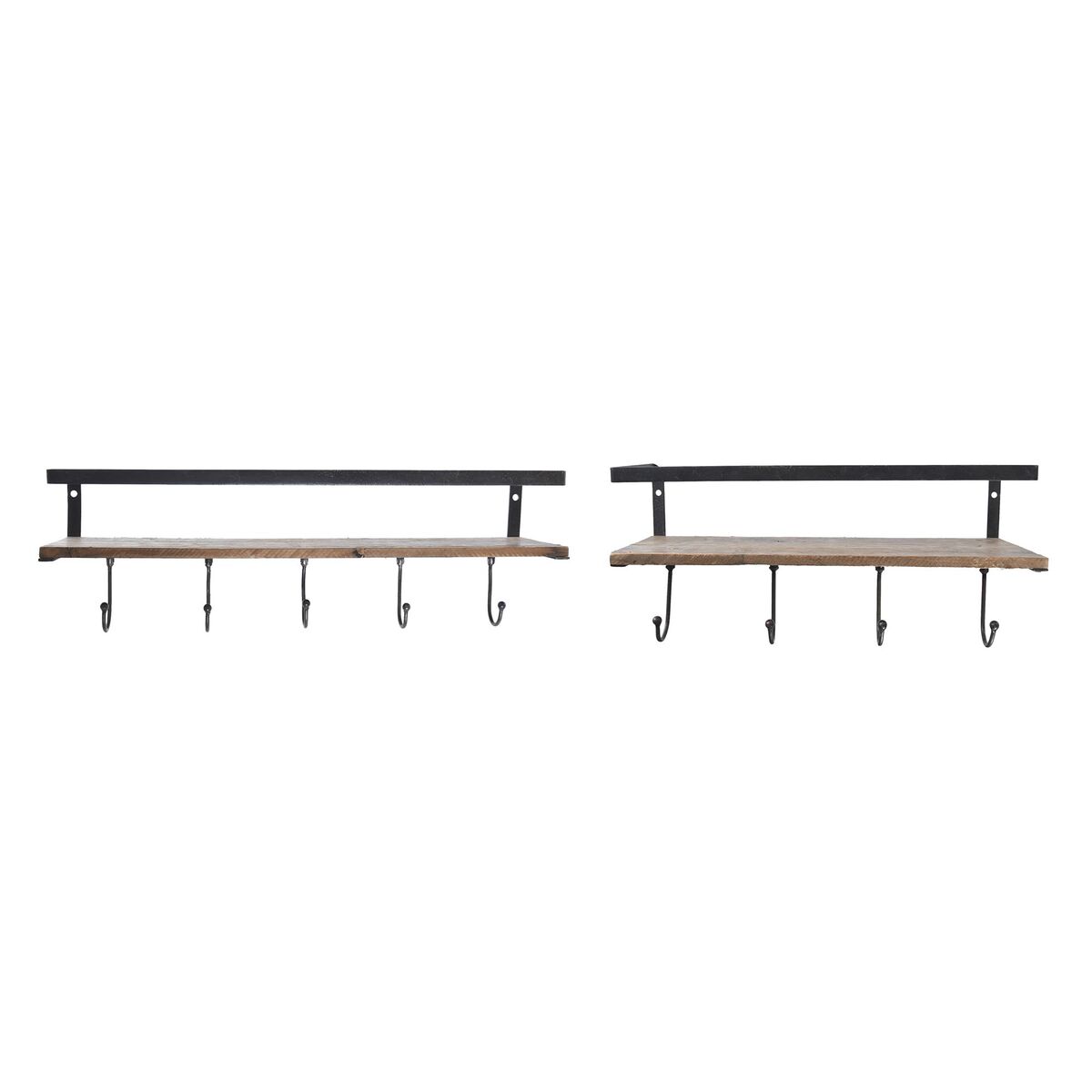 

Полка DKD Home Decor Вешалка для одежды МДФ Дерево 61 x 14 x 19,5 см Металл
