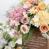 Simulation Flower Practical Anti-fading Vivid Color Artificial Flower DIY Peony Fake Artificial Rose Bouquet Wedding Accessories