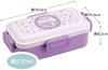 Skater Bento Single for Made in with Dishwasher and Microwave Sanrio Kuromi Flower Wreath Box, 530ml, Tier, Women, Japan, Leak-Resistant 4-Point Lock,