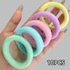 20Pcs High Elastic Hair Rope for Whoen Polychrome Bold Hair Band Thick Seamless Ponytail Rope Rubber Band Daily Hair Accessories
